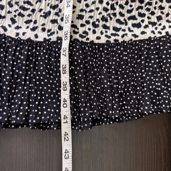 Vintage Lucia Lukken Skirt Womens Mix Floral Spotted Tiered Boho Maxi Flowy 90s - Picture 11 of 12